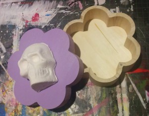 It was partially painted for the other project that I decided not to do so that is not the color it will be.